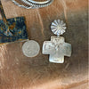 The Sterling Silver Cross Concho Earrings