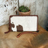 Rancher's Wife Cowhide Wallet Organizer ~ Wristlet, Crossbody