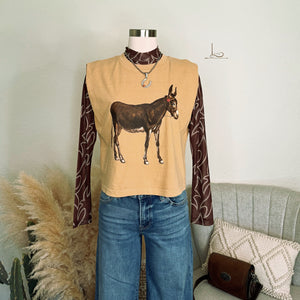 The Vintage Donkey ~Graphic Boxy Tank
