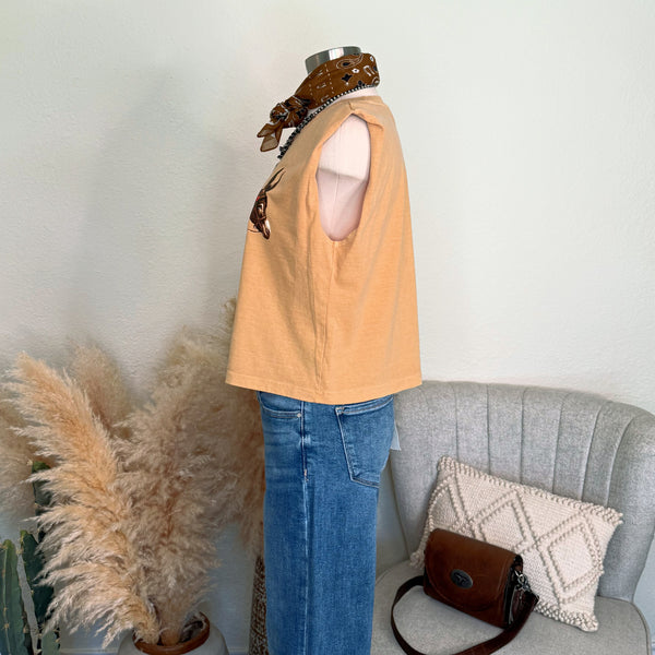 The Vintage Donkey ~Graphic Boxy Tank