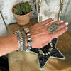 The Sterling Square Handstamped Pearl Bracelet ~Dice