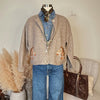 The Equestrian Cardigan in Heathered Mocha