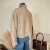 The Equestrian Cardigan in Heathered Mocha