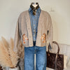 The Equestrian Cardigan in Heathered Mocha