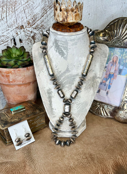 The Bandera Media ~Sterling Silver Jacla Necklace