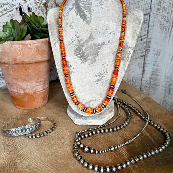 The Graduated Spiny & Sterling Silver Pearl Necklace