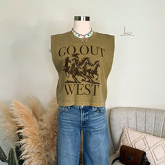 GO OUT WEST ~Graphic Boxy Tank