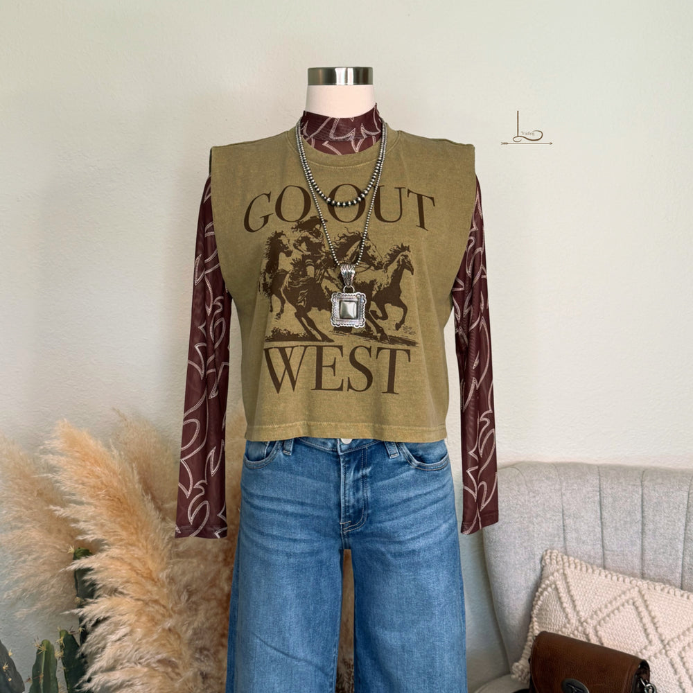 GO OUT WEST ~Graphic Boxy Tank