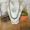 The Graduated Turquoise & Sterling Silver Pearl Necklace
