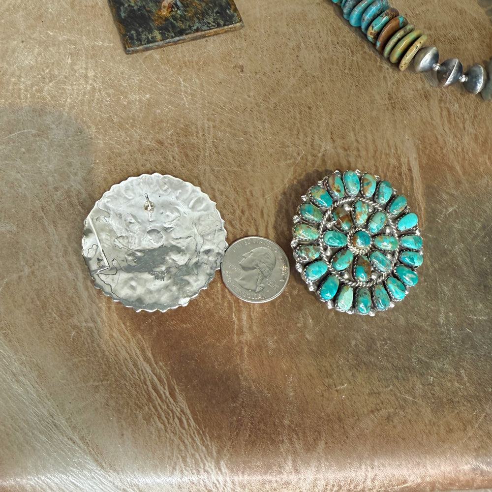 Grande Verde Turquoise Cluster Earrings