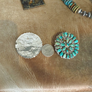 Grande Verde Turquoise Cluster Earrings
