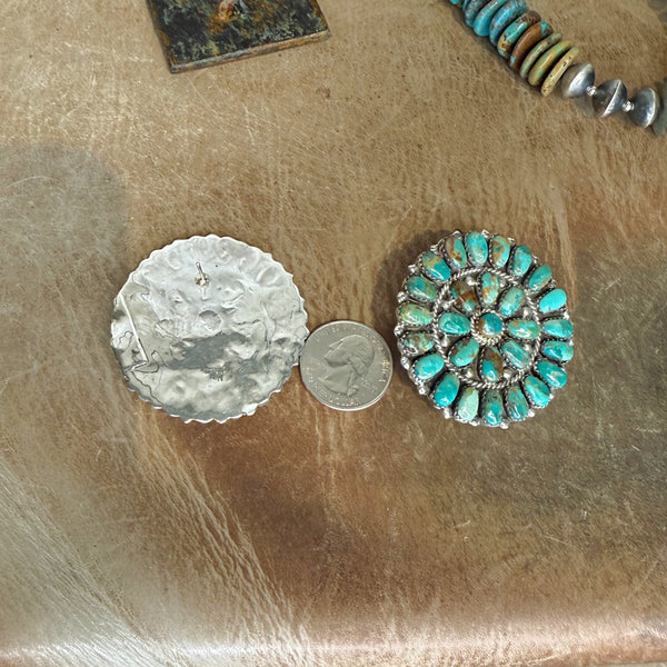 Grande Verde Turquoise Cluster Earrings
