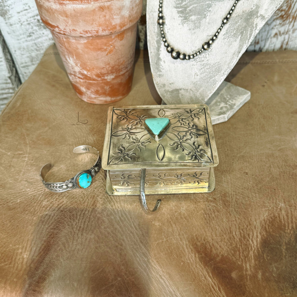 Hand Stamped Silver Box