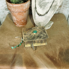 Hand Stamped Silver Box