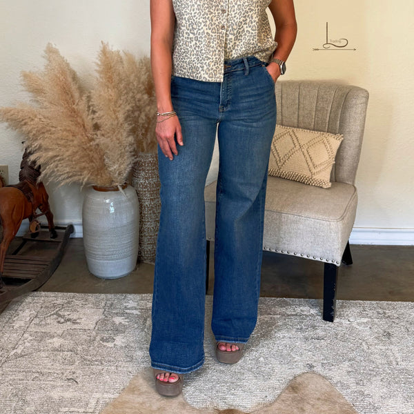 The Harley Wide Leg Jeans w/Tummy Control