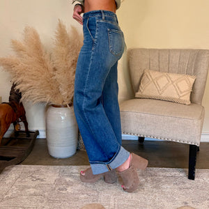 The Harley Wide Leg Jeans w/Tummy Control
