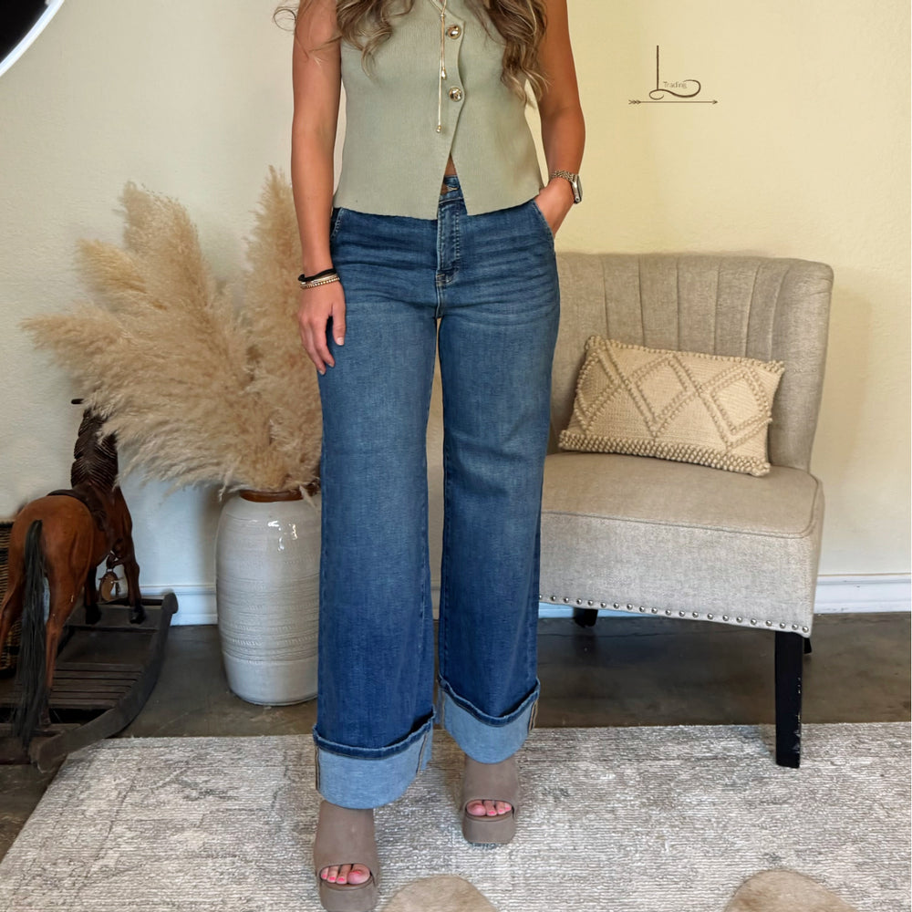 The Harley Wide Leg Jeans w/Tummy Control
