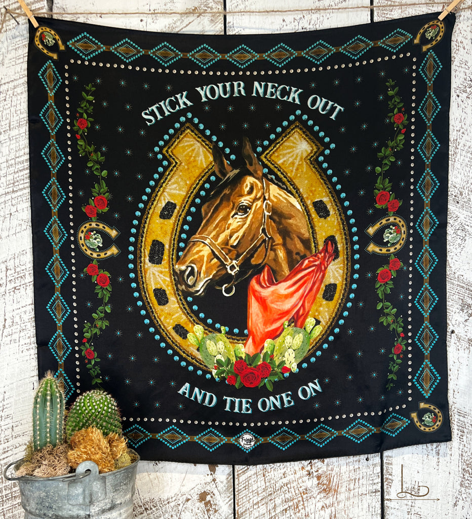 Hold Your Horses ~ Shorty Silk Wild Rag