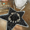 The Sterling Square Handstamped Pearl Bracelet ~ Horse, Longhorn & Cactus