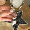The Sterling Square Handstamped Pearl Bracelet ~ Horse, Longhorn & Cactus