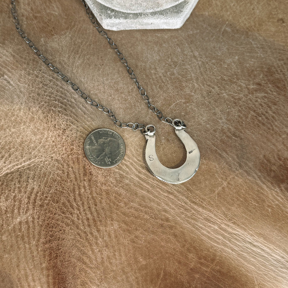 The Sterling & Turquoise Horseshoe Necklace