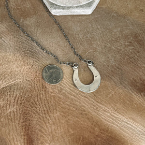 The Sterling & Turquoise Horseshoe Necklace