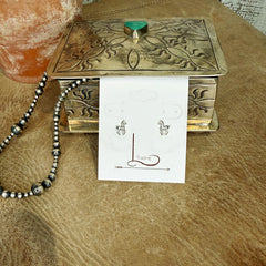 The Tiny Sterling Silver Horse Studs