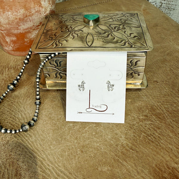 The Tiny Sterling Silver Horse Studs