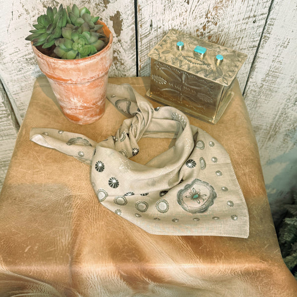 Howdy Bandana Wild Rag in Bone