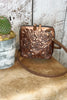 The Catalina Tooled Leather Crossbody in Bronze