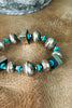 The Sterling Silver Pearl & Turquoise Bracelet