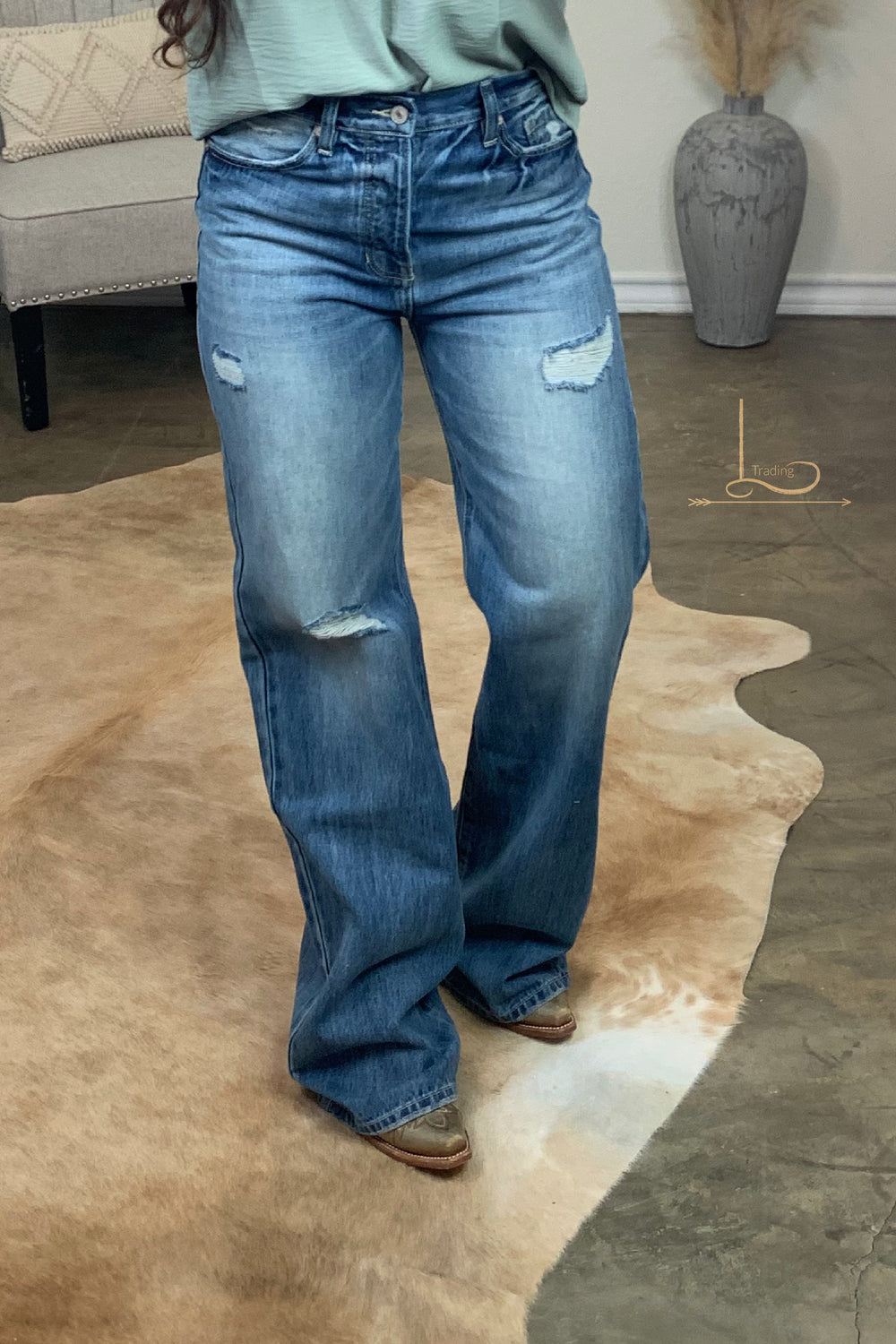 Overstock ~ Hank Wide Leg Jeans ~Size 1/24