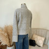 The Jess Mock Neck in Heathered Grey