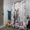 The Jewelled Jackalope Shower Curtain