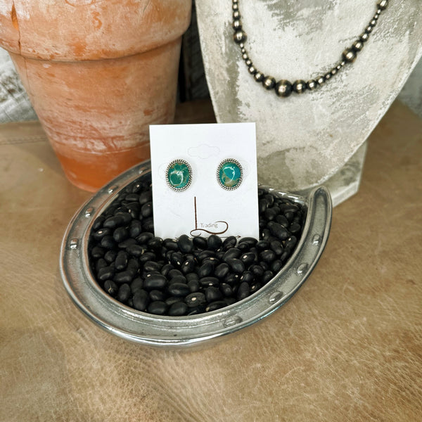 Kingman Turquoise Studs
