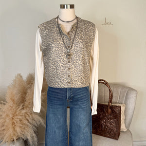 The Vintage Leopard Sweater Vest