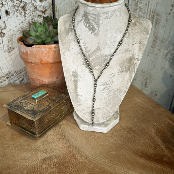 The Sterling Silver Pearl 16" Lariat Necklace