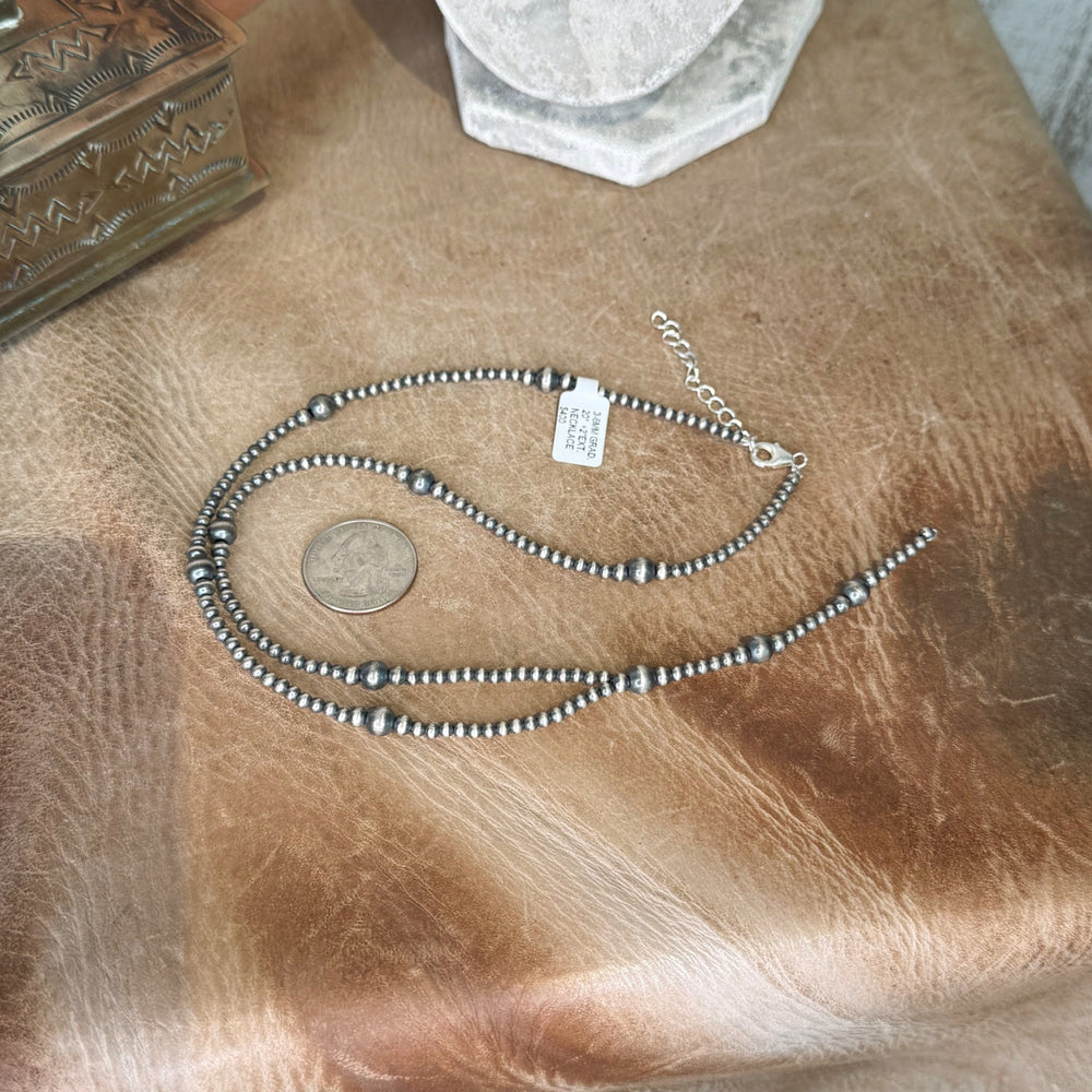 The Sterling Silver Pearl 20" Lariat Necklace