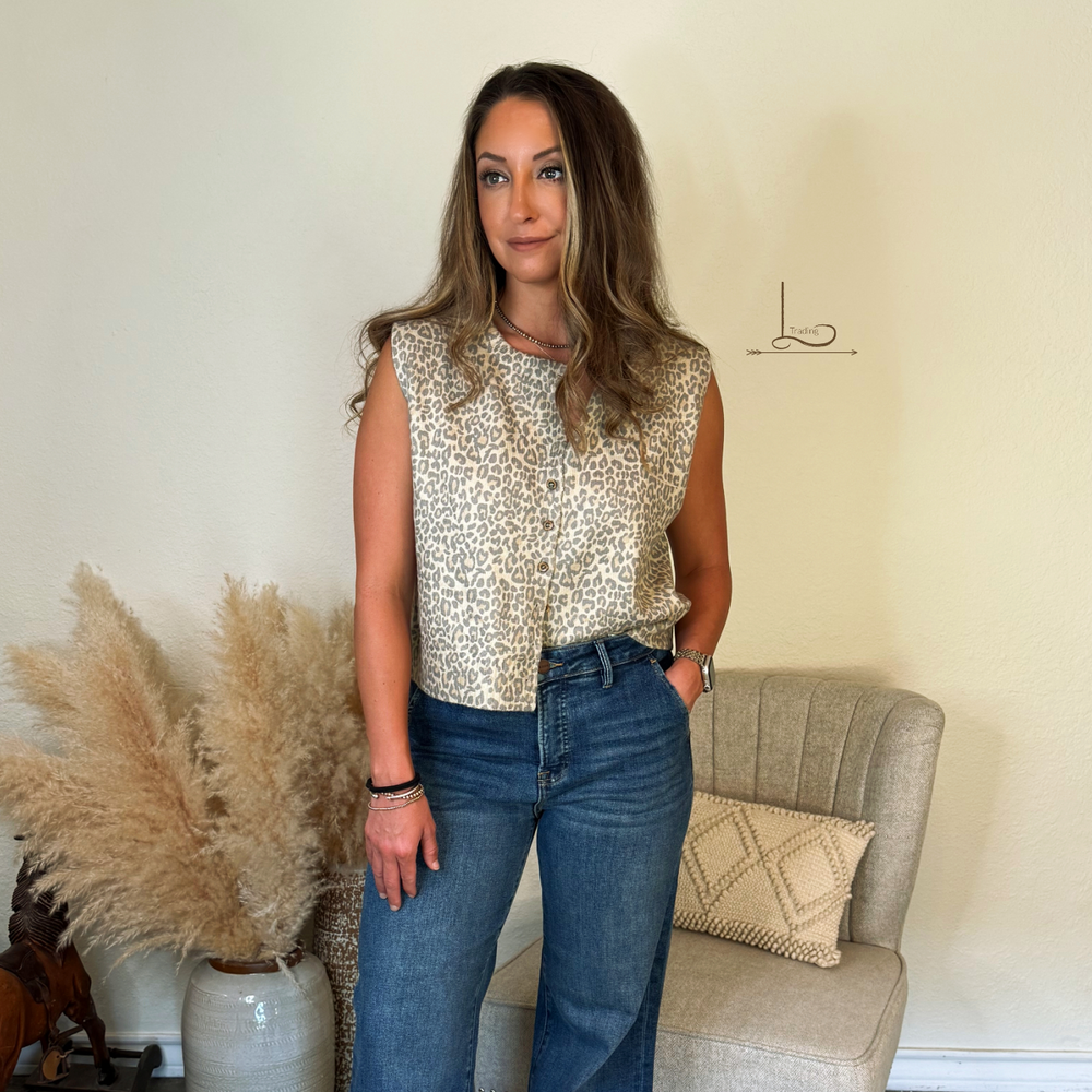 The Vintage Leopard Sweater Vest