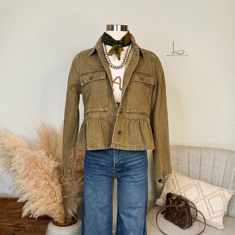 The Mattie Denim Cropped Jacket