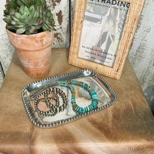 The Beaded Medium Rectangular Tray