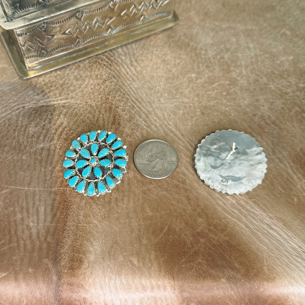 The Midi Turquoise Cluster Earrings
