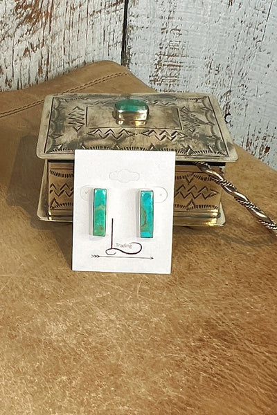 The Turquoise Mini Bar Earrings