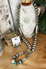 The Grande Bandera ~Sterling Silver & Turquoise Jacla Necklace & Earrings