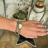 The Teardrop Turquoise Studed Stacker Cuff