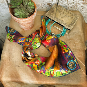 Queen of the Rodeo Silk Shorty Wild Rag