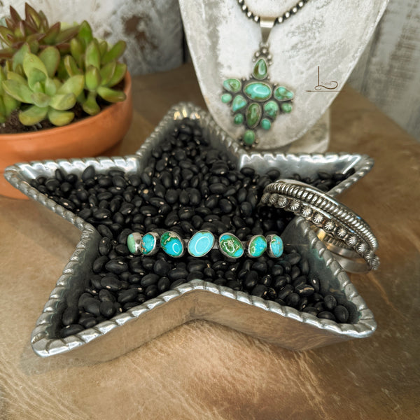The Sonoran Turquoise Siete Cuff