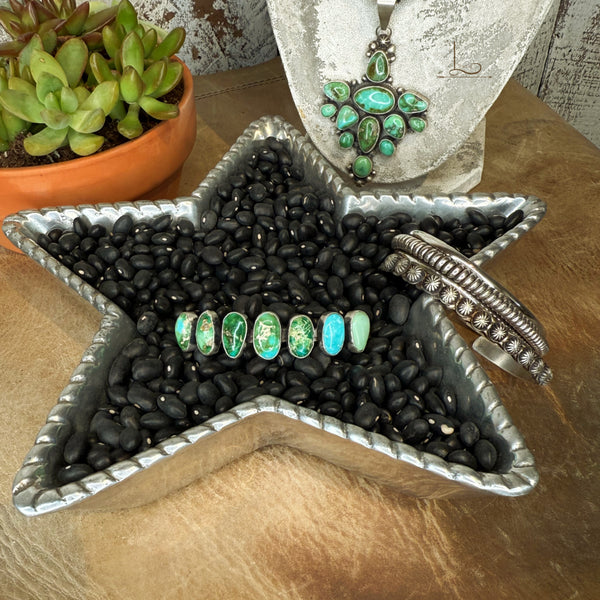 The Sonoran Turquoise Siete Cuff