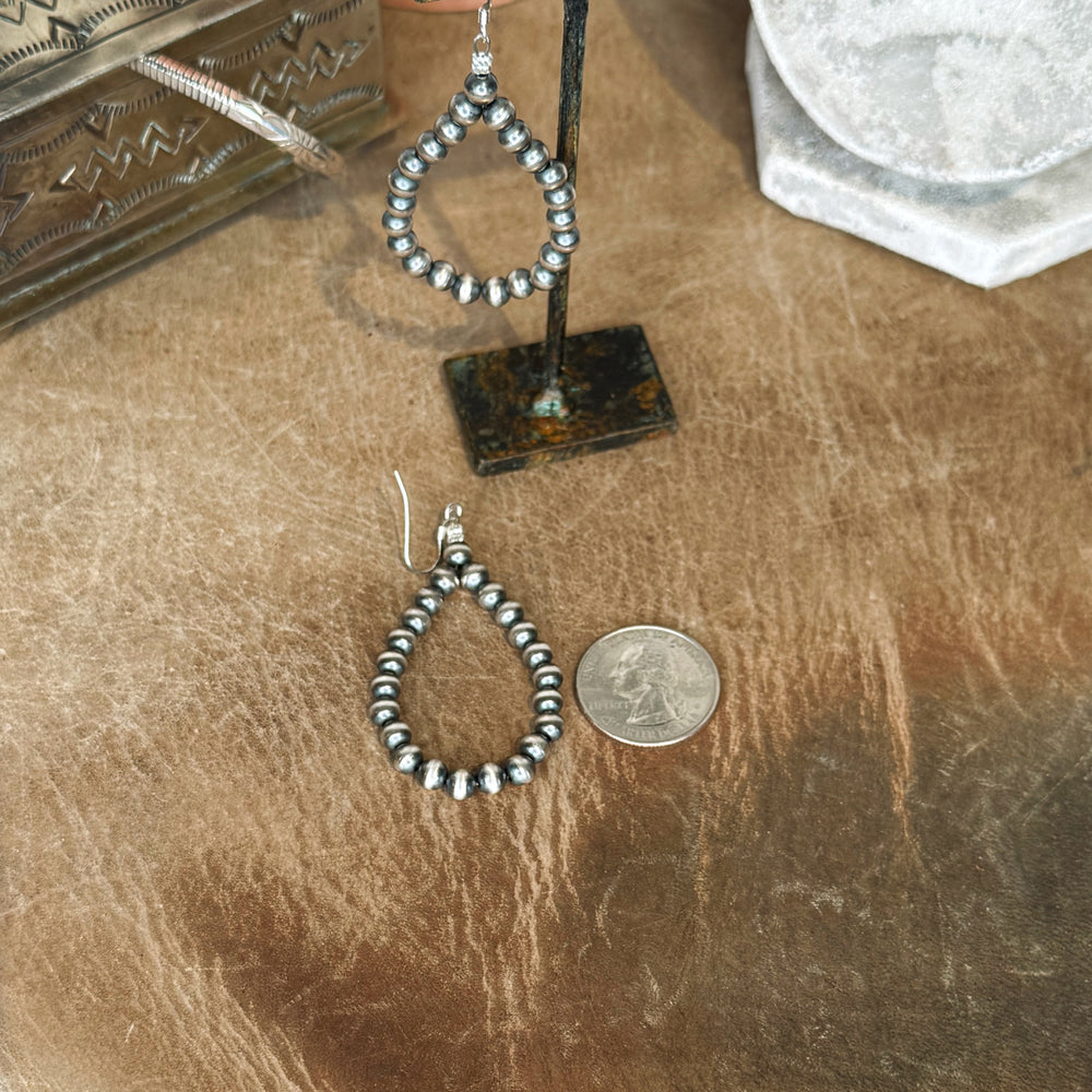 The Sterling Silver Pearl Teardrop Earrings