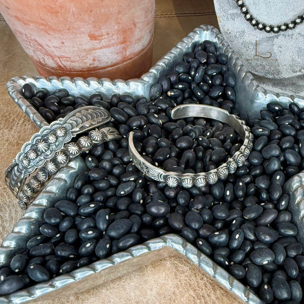 The Sterling Silver Studed Stacker Cuff